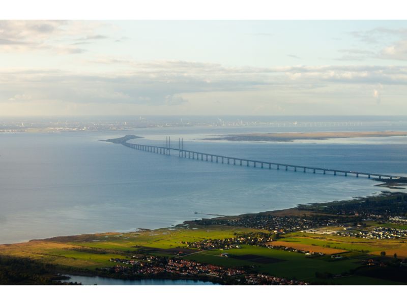 Die Öresund-Brücke verbindet Schweden mit Dänemark und mit dem deutschsprachigen Raum
