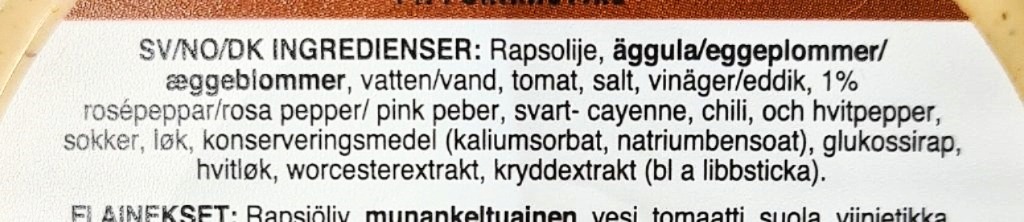 erpackungstext auf Schwedisch, Norwegisch und Dänisch Verpackungstext in schwedischer, norwegischer und dänischer Sprache